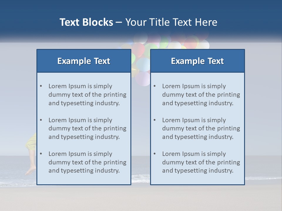 Beach Enjoy Lifestyle PowerPoint Template