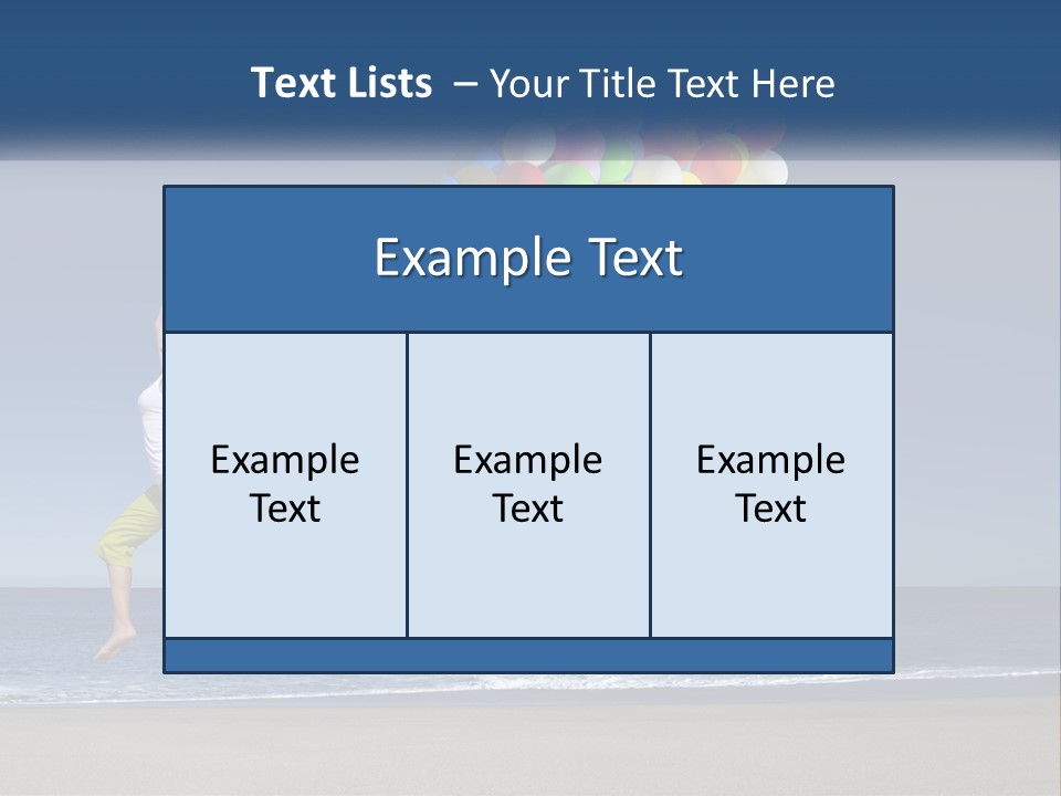 Beach Enjoy Lifestyle PowerPoint Template