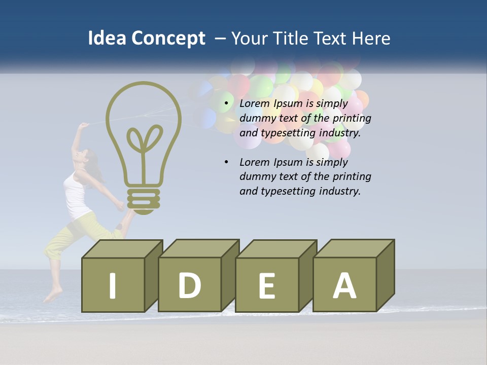 Beach Enjoy Lifestyle PowerPoint Template