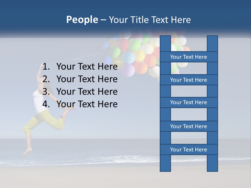 Beach Enjoy Lifestyle PowerPoint Template