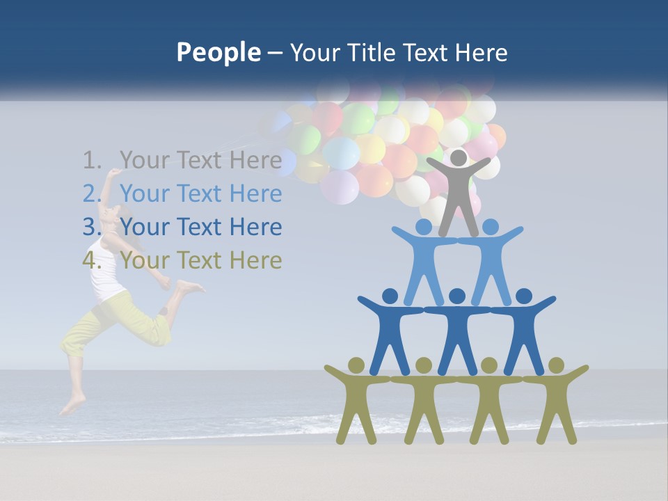 Beach Enjoy Lifestyle PowerPoint Template
