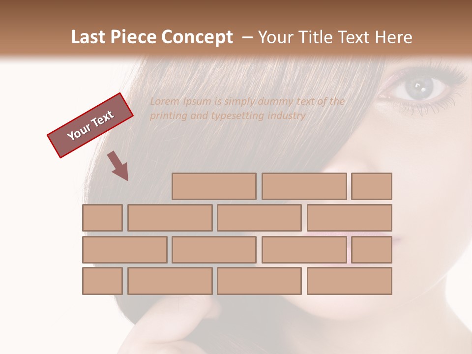 Eyebrow Color Adult PowerPoint Template