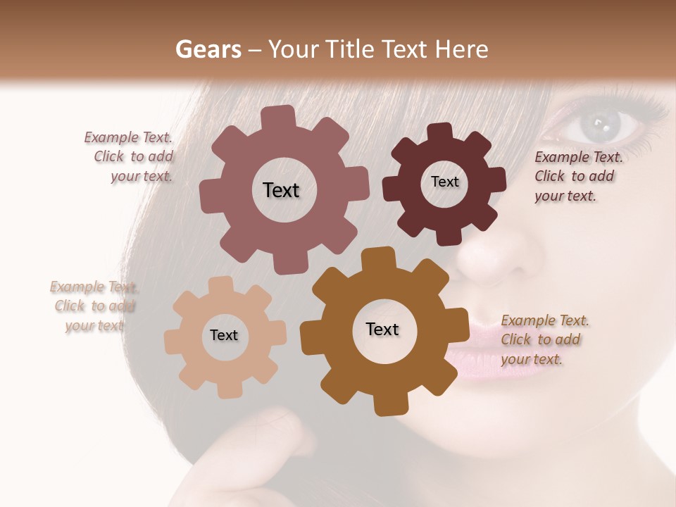 Eyebrow Color Adult PowerPoint Template