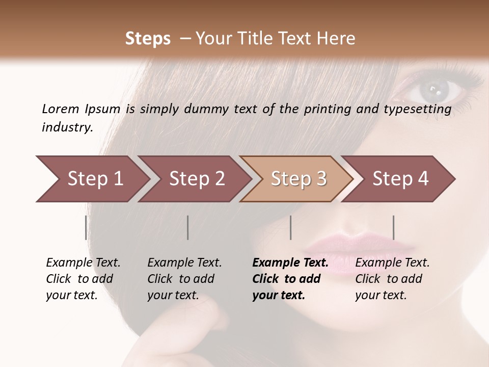 Eyebrow Color Adult PowerPoint Template
