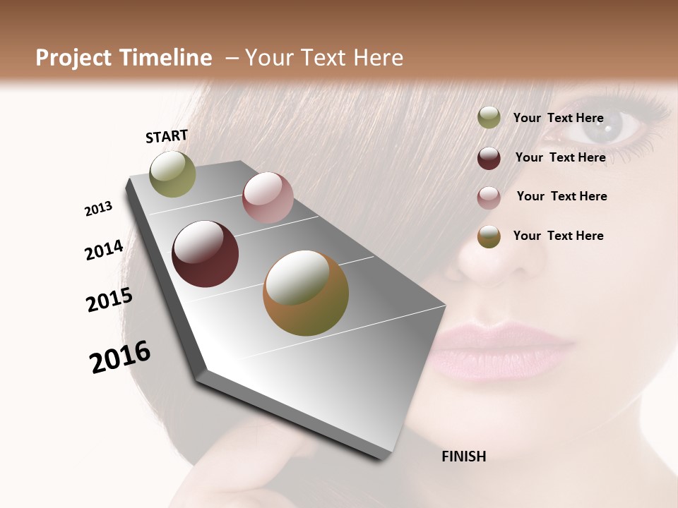 Eyebrow Color Adult PowerPoint Template