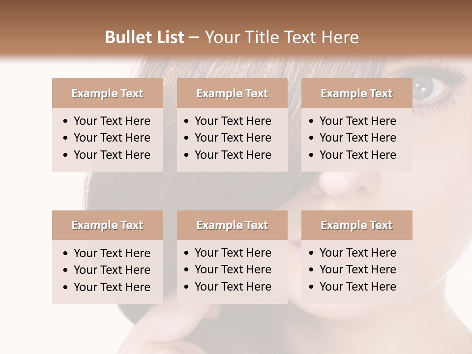 Eyebrow Color Adult PowerPoint Template