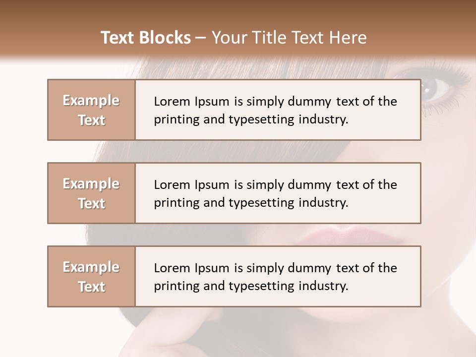 Eyebrow Color Adult PowerPoint Template