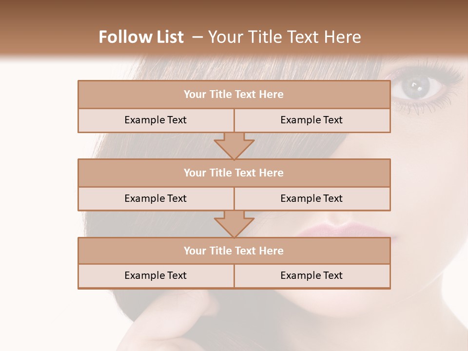 Eyebrow Color Adult PowerPoint Template