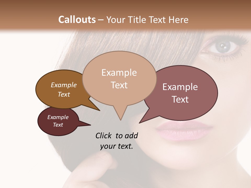 Eyebrow Color Adult PowerPoint Template