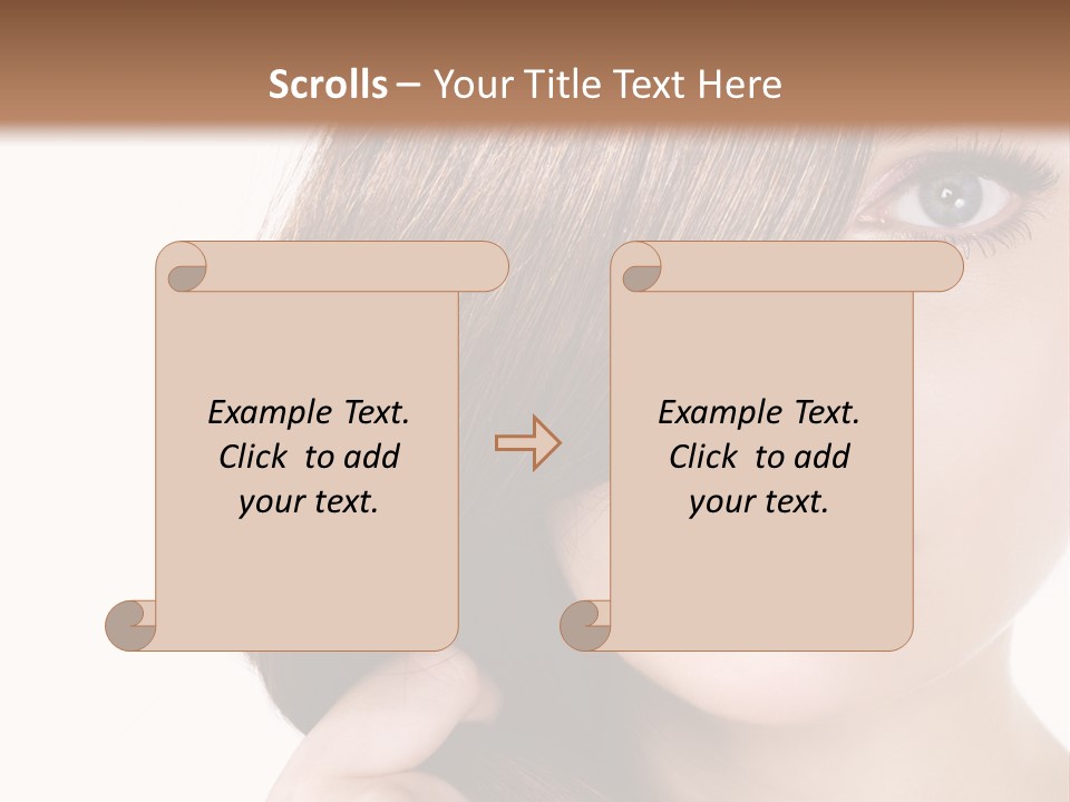 Eyebrow Color Adult PowerPoint Template