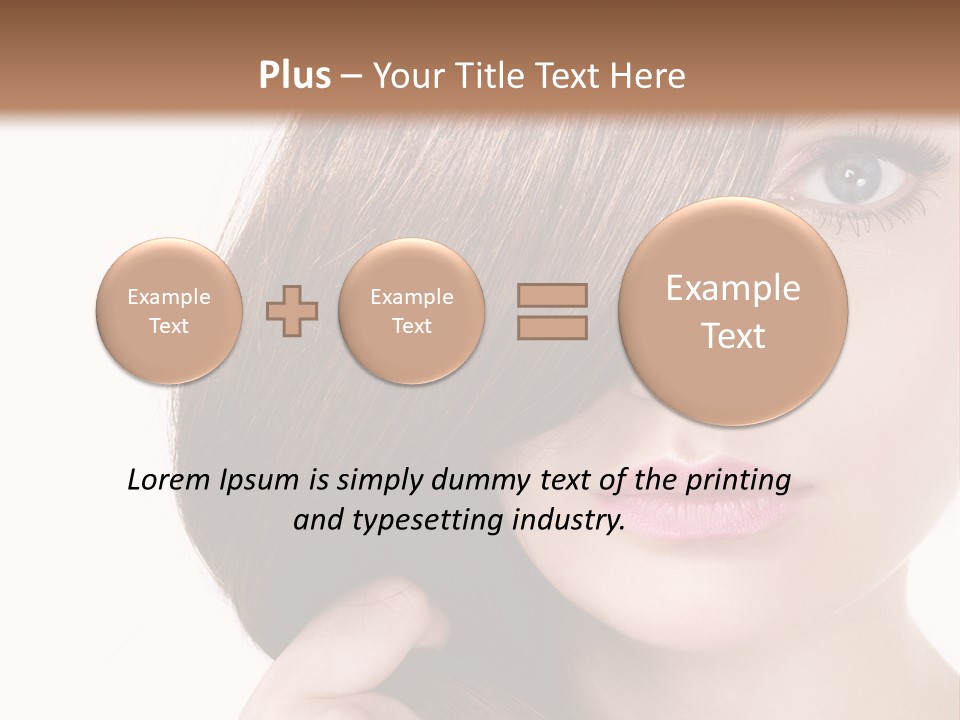 Eyebrow Color Adult PowerPoint Template