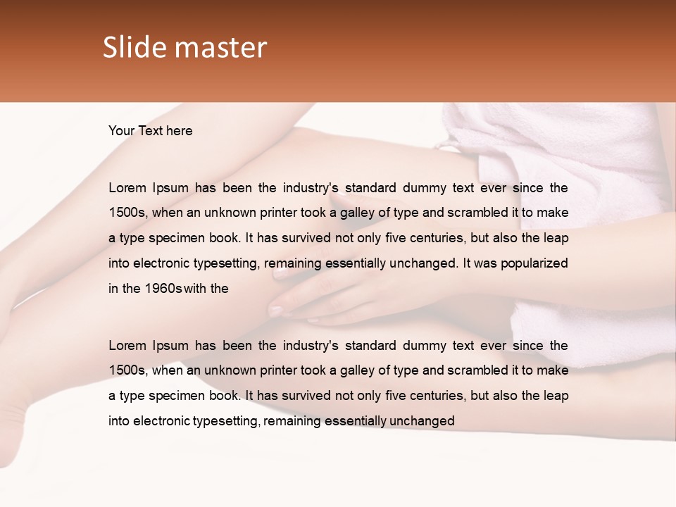 Alone Hands Clean PowerPoint Template