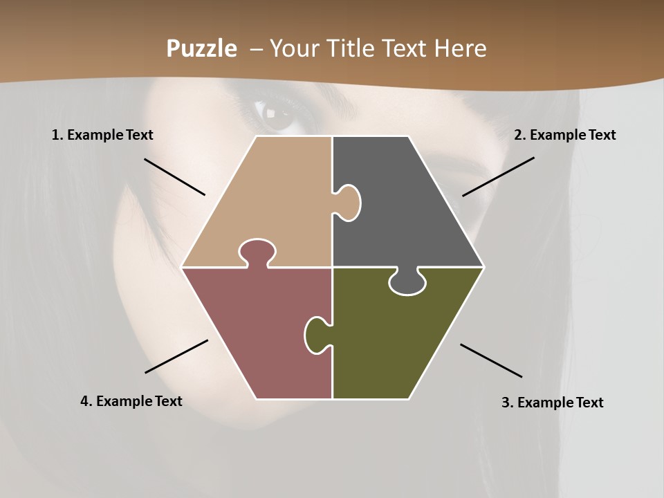 Brown Cut Style PowerPoint Template