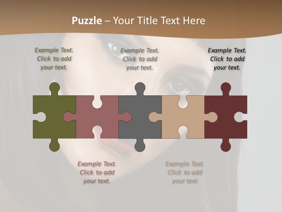 Brown Cut Style PowerPoint Template
