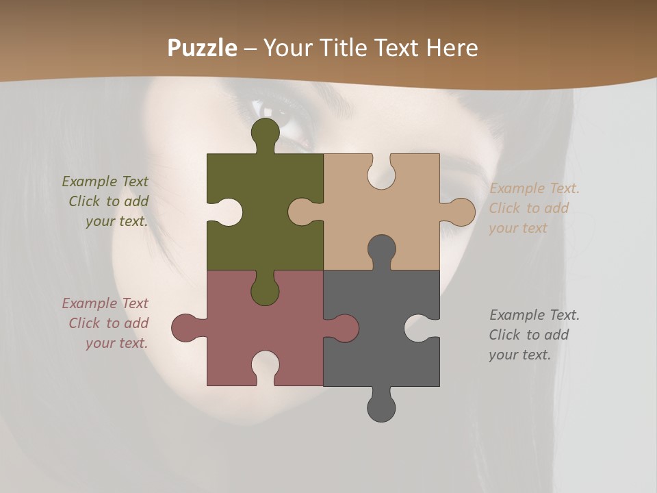 Brown Cut Style PowerPoint Template
