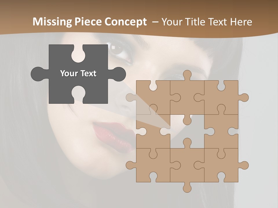 Brown Cut Style PowerPoint Template