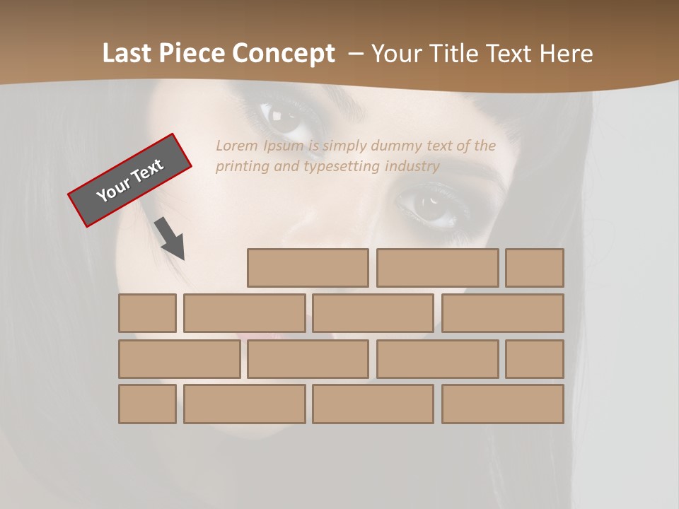 Brown Cut Style PowerPoint Template