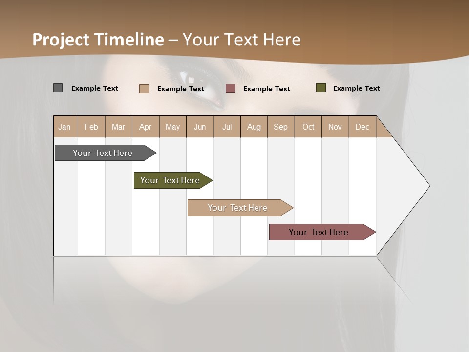 Brown Cut Style PowerPoint Template