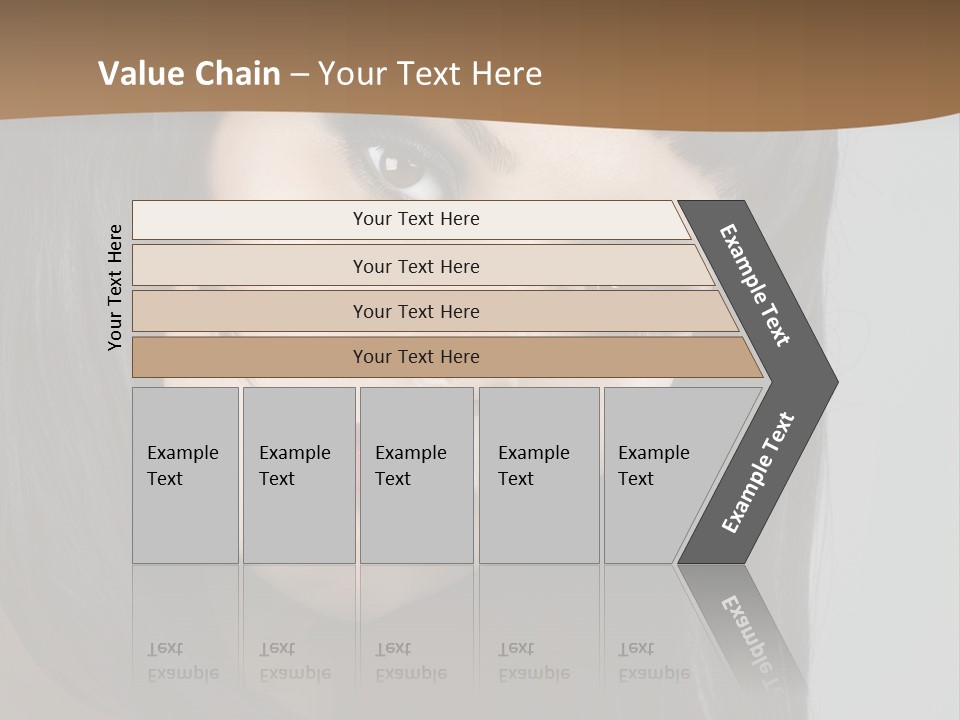 Brown Cut Style PowerPoint Template