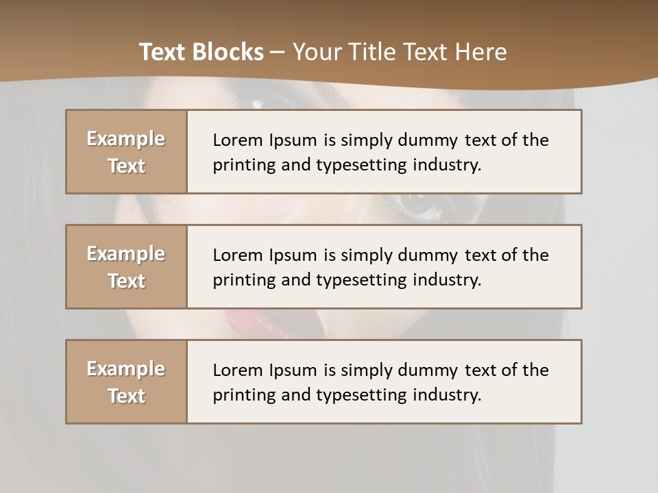 Brown Cut Style PowerPoint Template