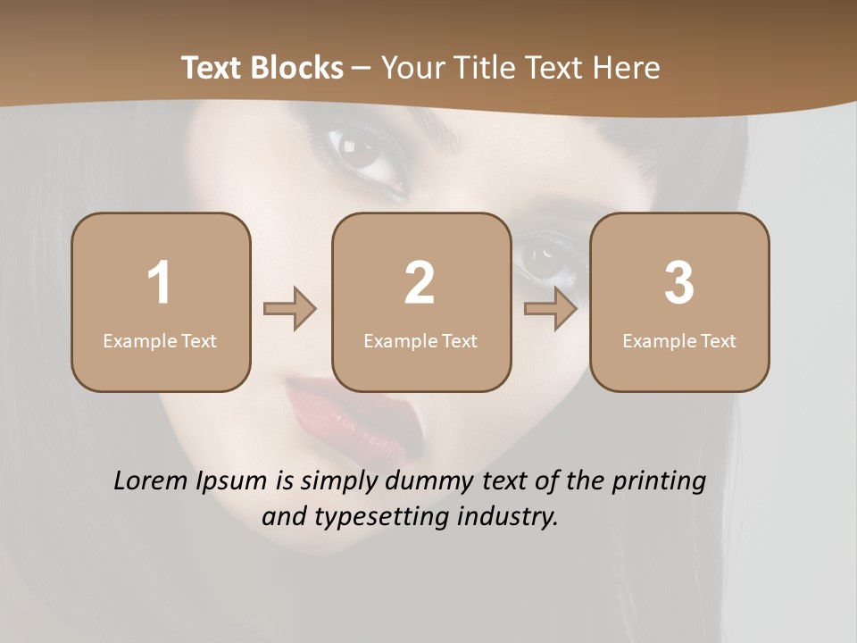 Brown Cut Style PowerPoint Template