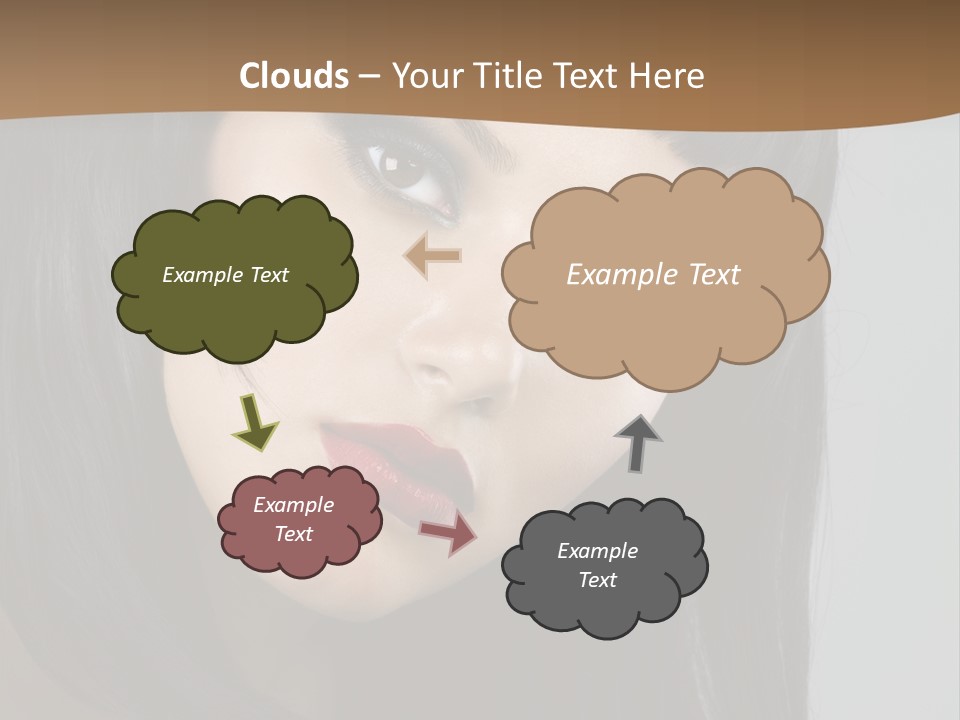 Brown Cut Style PowerPoint Template