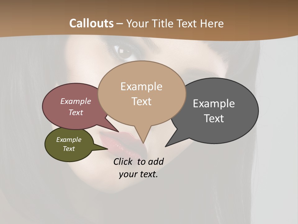 Brown Cut Style PowerPoint Template