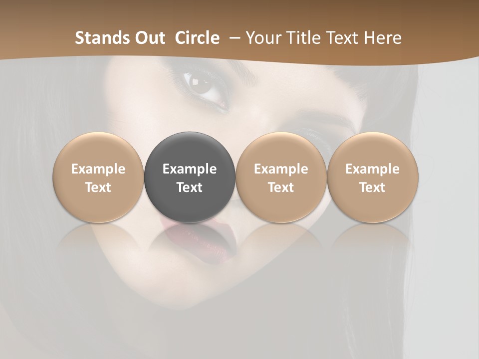 Brown Cut Style PowerPoint Template