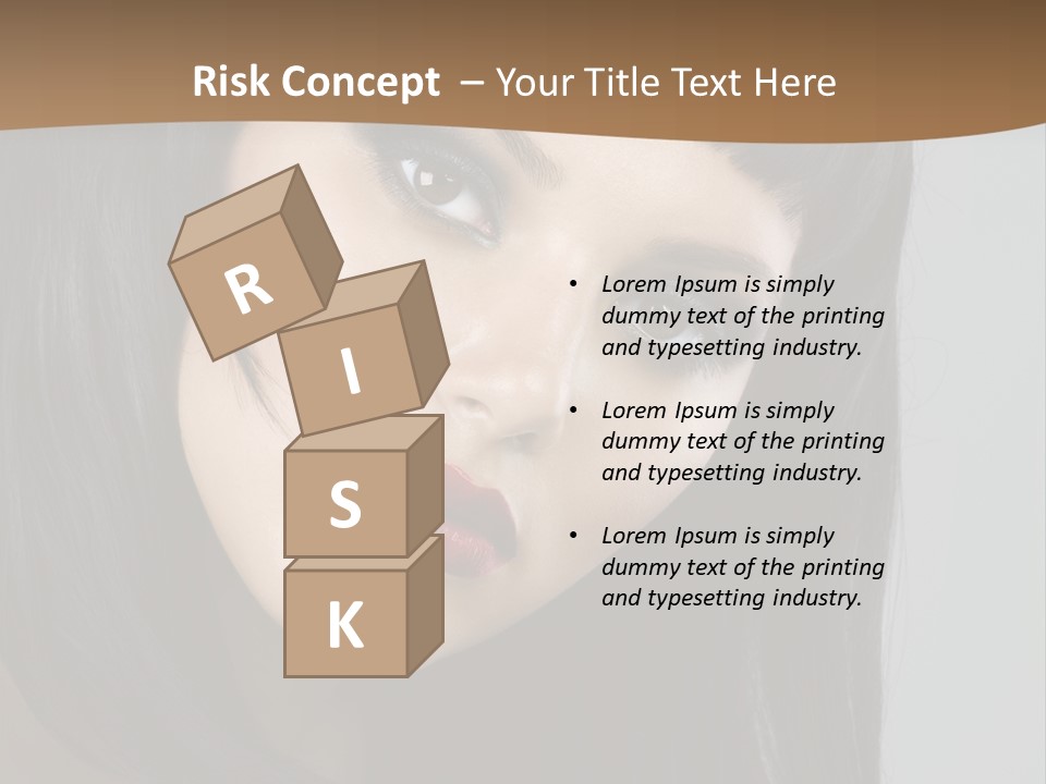 Brown Cut Style PowerPoint Template