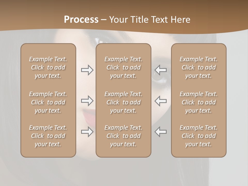 Brown Cut Style PowerPoint Template