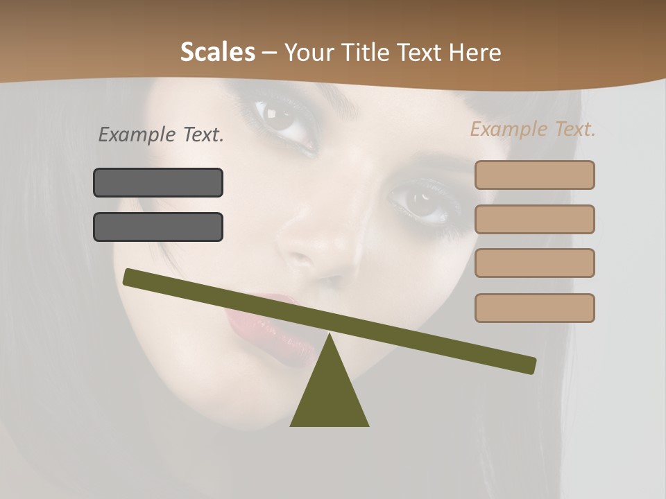 Brown Cut Style PowerPoint Template