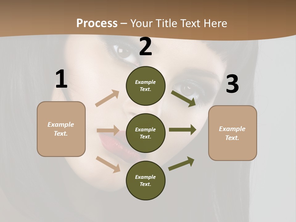 Brown Cut Style PowerPoint Template