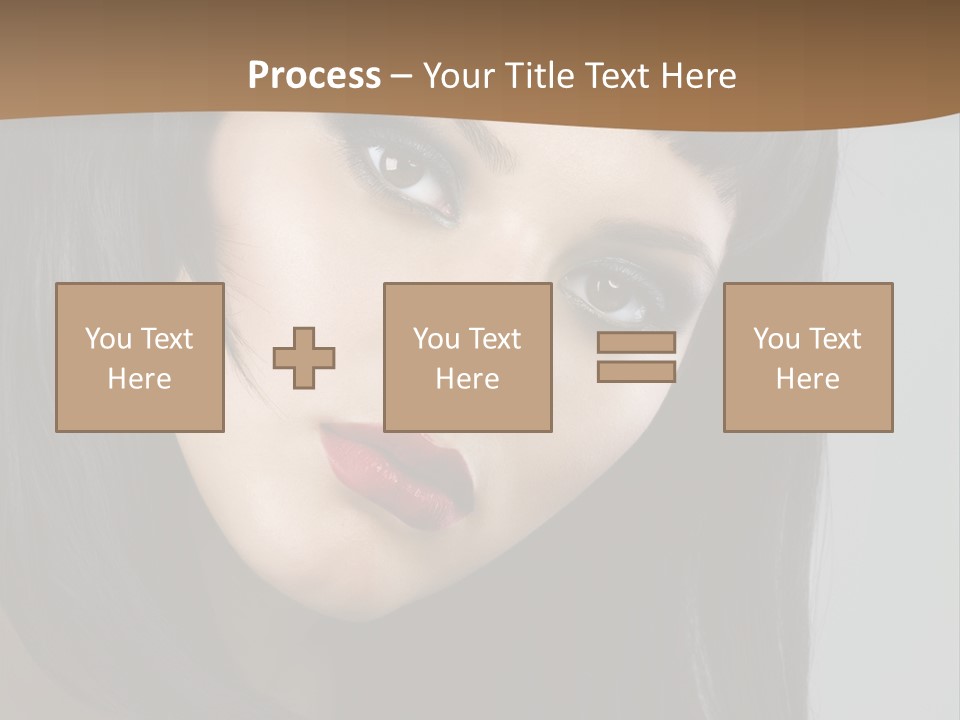 Brown Cut Style PowerPoint Template
