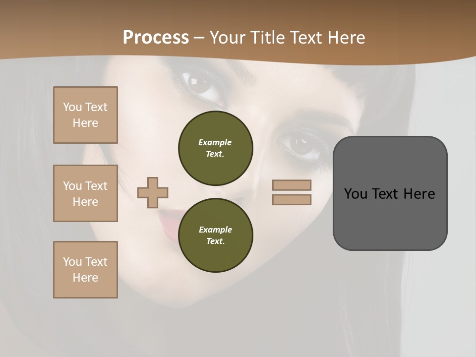 Brown Cut Style PowerPoint Template
