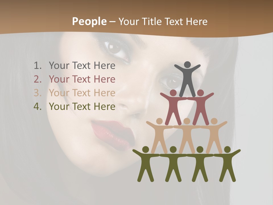 Brown Cut Style PowerPoint Template