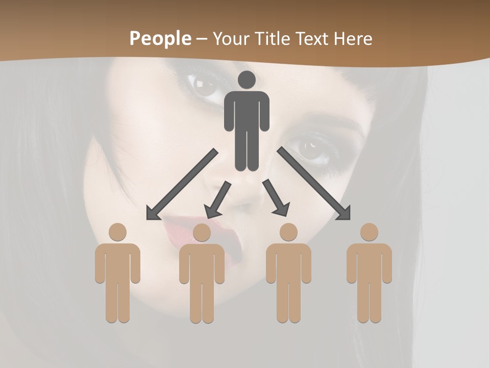 Brown Cut Style PowerPoint Template