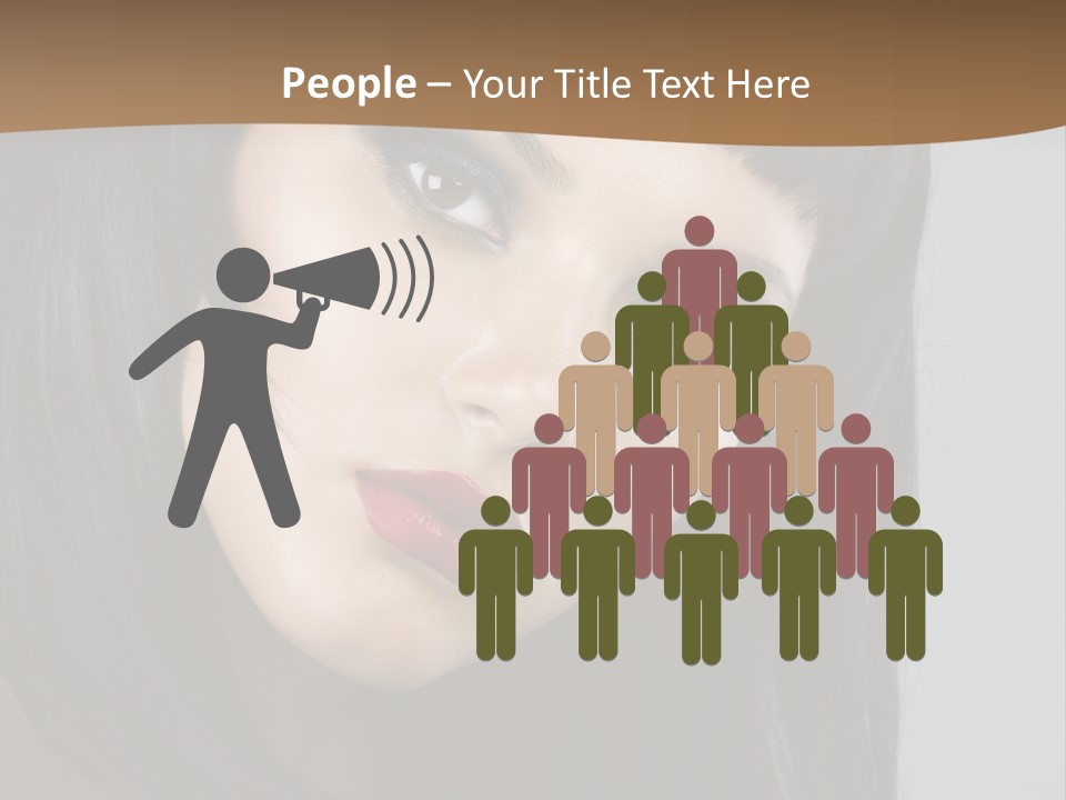 Brown Cut Style PowerPoint Template