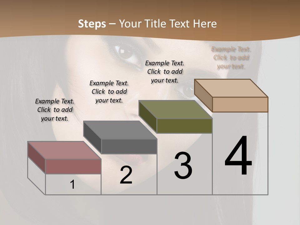 Brown Cut Style PowerPoint Template