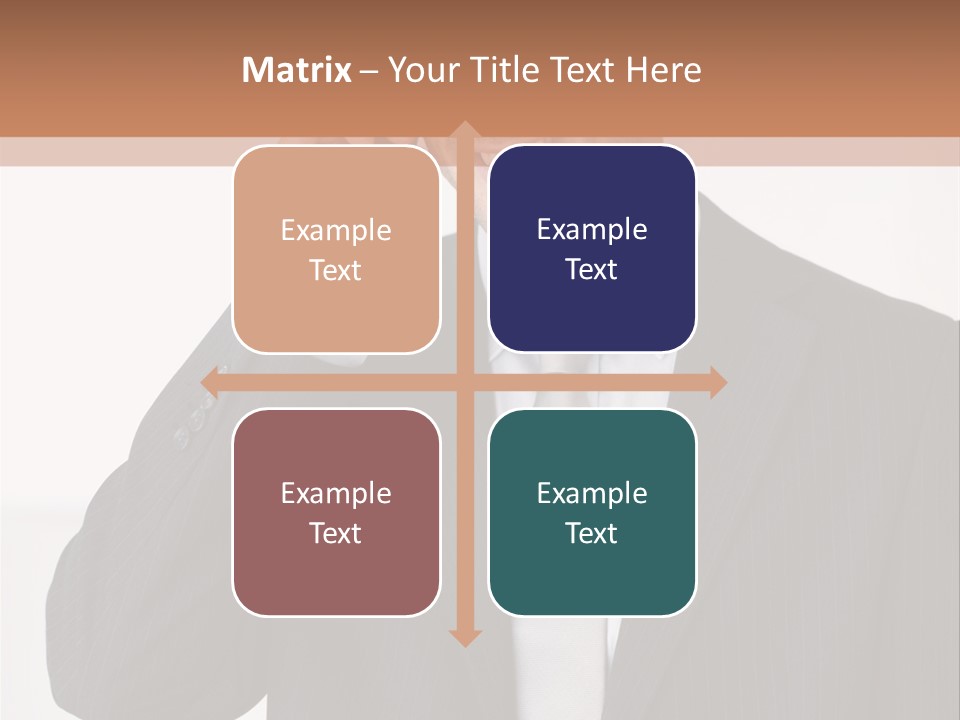 A Man In A Suit Talking On A Cell Phone PowerPoint Template