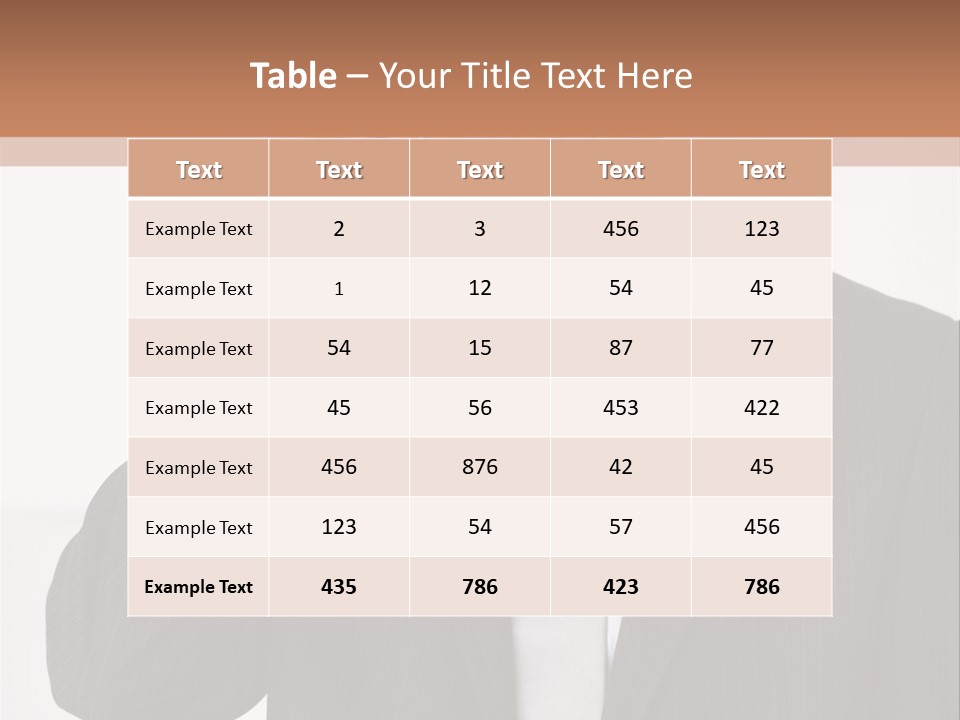 A Man In A Suit Talking On A Cell Phone PowerPoint Template