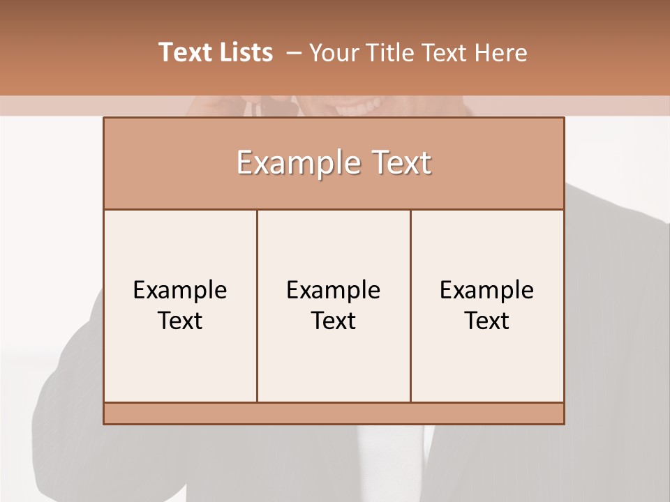A Man In A Suit Talking On A Cell Phone PowerPoint Template