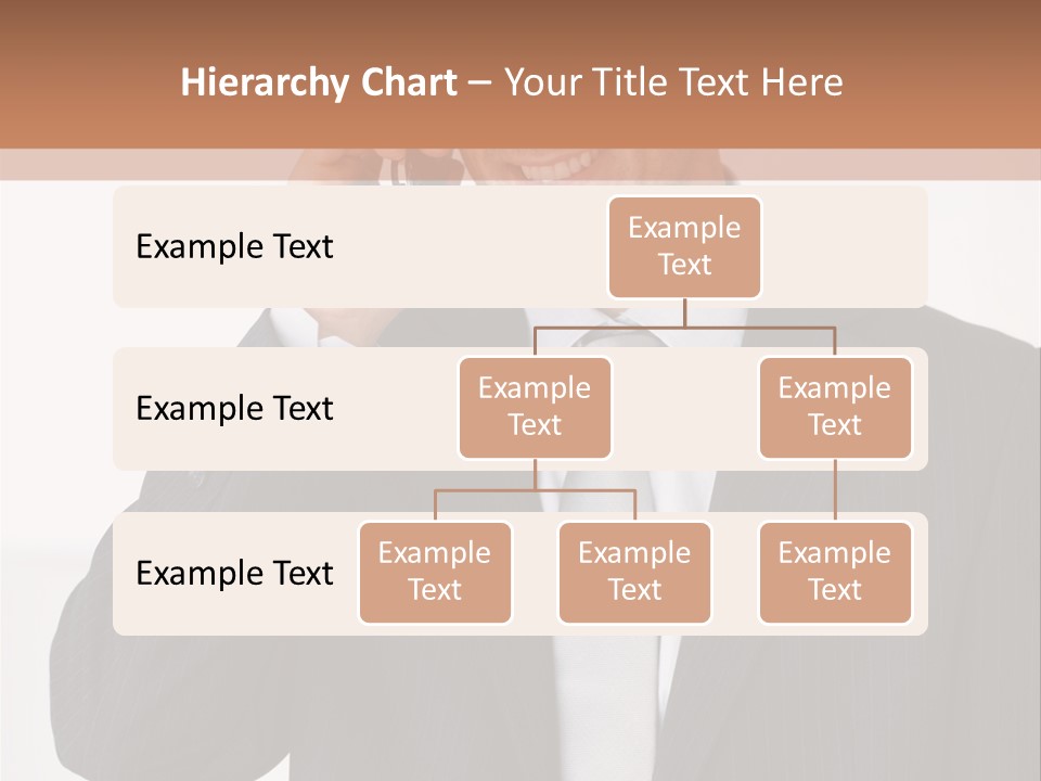 A Man In A Suit Talking On A Cell Phone PowerPoint Template
