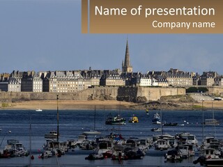 Brittany France Harbor PowerPoint Template
