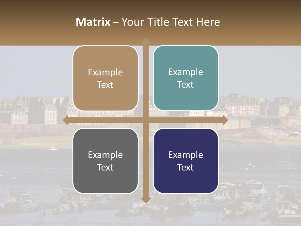Brittany France Harbor PowerPoint Template