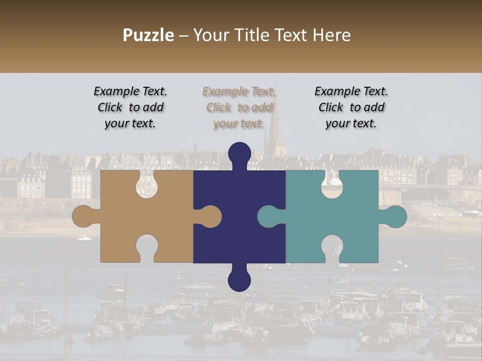 Brittany France Harbor PowerPoint Template