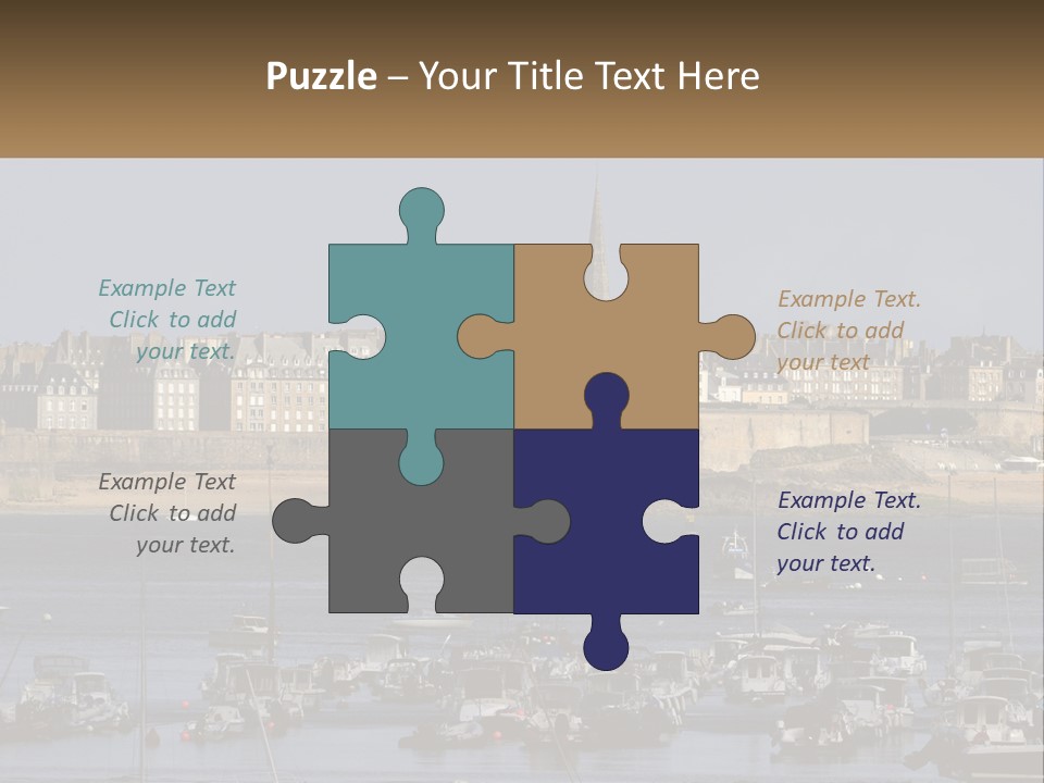 Brittany France Harbor PowerPoint Template