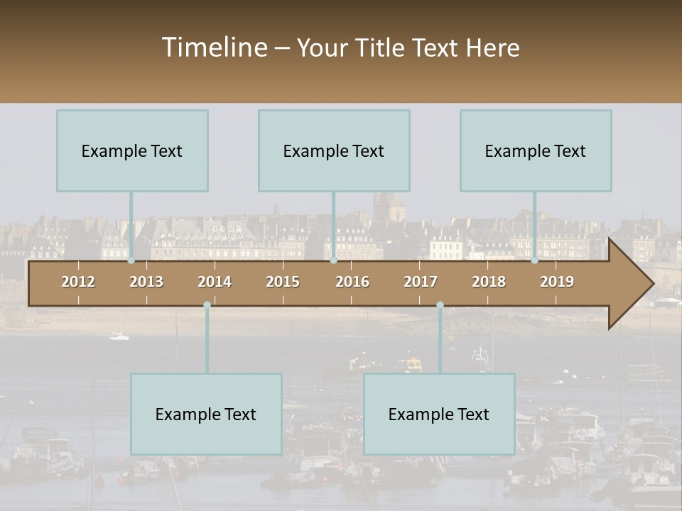 Brittany France Harbor PowerPoint Template