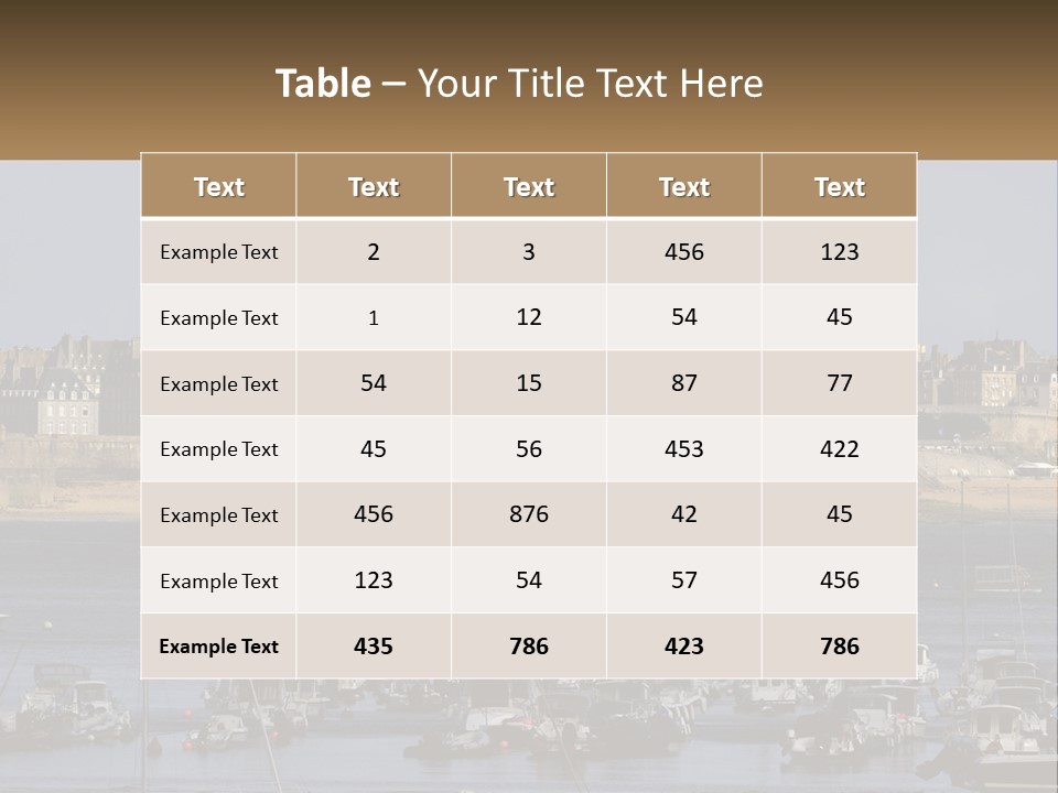 Brittany France Harbor PowerPoint Template