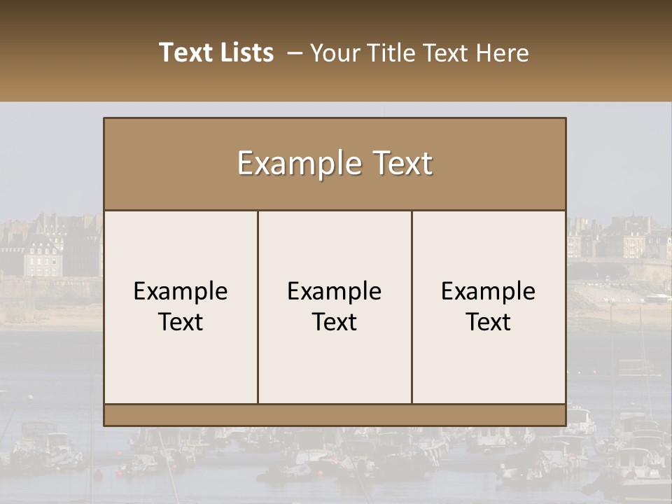 Brittany France Harbor PowerPoint Template