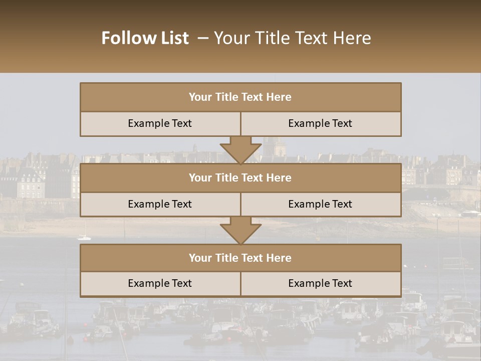 Brittany France Harbor PowerPoint Template